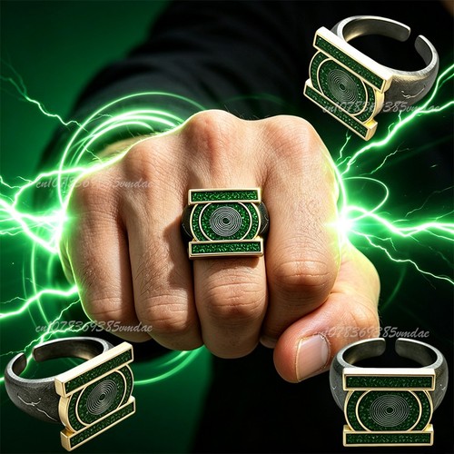 Green lantern ring - lantern, metal