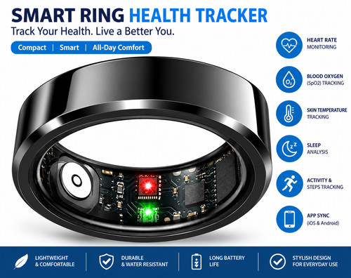 Smart ring fitness tracker - ring,