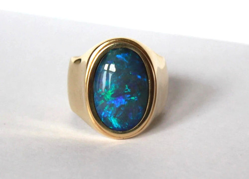 Carat black opal gemstone - opal,