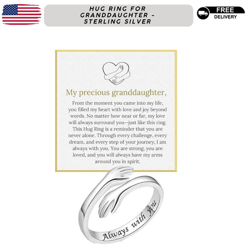 Hug ring for granddaughter - ring,